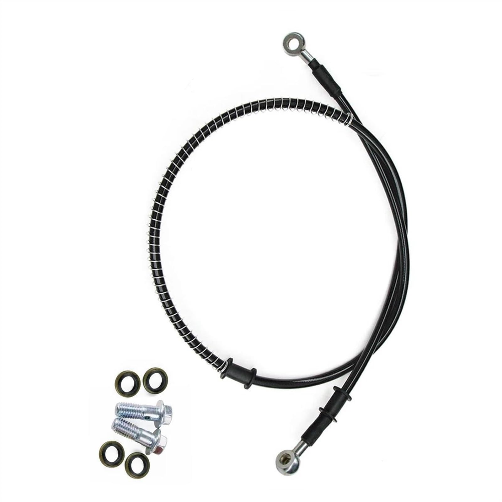 Motorbike Part M10 0 Degree 28 Universal Motorcycle Braided Line Steel Brake Hose Cable Hydraulic Pipe 400mm-2300mm(1100mm)