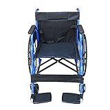 Panana All AID Footrest Self Propelled Folding Transit Comfort Wheelchair (Blue) - Image 5