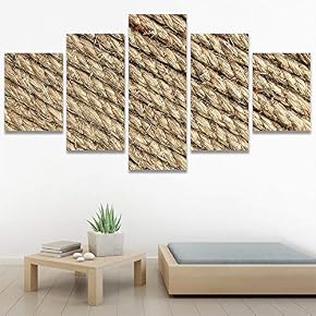 SIGNWIN 5 Panel Canvas Wall Art Abstract Colorful...