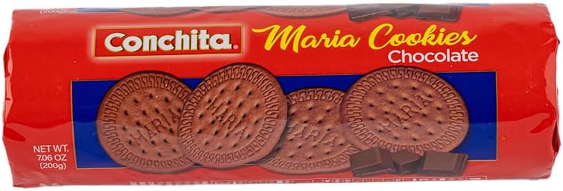 Conchita Chocolate Maria Cookies - Versatile Snack, Dessert, or Breakfast Food - 7.06 oz (Pack of 1)