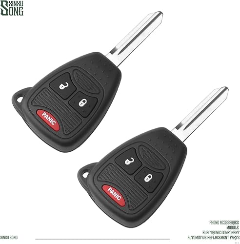 Miniatura 3 de XINXUSONG 2 llaves de coche sin llave con control remoto de entrada abatible OHT692427AA de 3 btn compatibles con Ram Commander Compass Grand