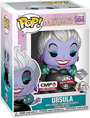 Arielle, Die Meerjungfrau La Sirenita Figura Vinilo Disney Villains - Ursula (Diamond Glitter Edition) 568 Unisex ¡Funko Pop! Standard