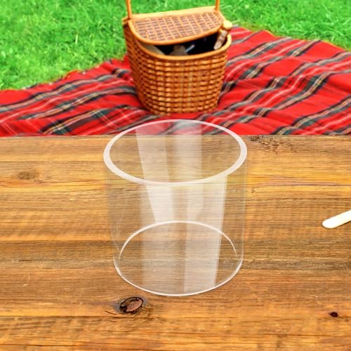 Protection transparente pour cheminée de table et mini foyer rond - 6