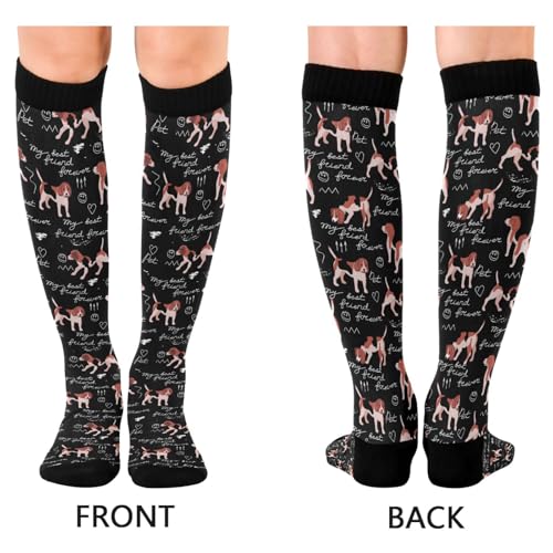 Image of Compression Socks for Women & Men, Knee High Socks for Circulation Medical Running Athletic Nurse Travel