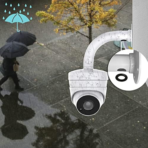 WiTi 6 inch Base Wall Mount Bracket for Dome Cameras IP CCTV,Cable Management Junction Box Universal Pole Mounting Holder Security Surveillance Systems,Metal Solid Robust Base Powder Spray Coating