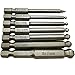 YDLQWCZ 7 PCS Ball End Hex Head Screwdriver Bits Set, 2MM 2.5MM 3MM 4MM 5MM 6MM 8MM Magnetic Balldriver Power Bits 1/4 Inch Hex Shank S2 Steel 65MM Length (Ball Hex bit)