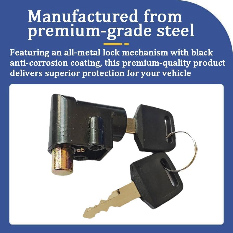 Miniatura 4 de Ebike - Cerradura de batería para bicicleta, cerradura de seguridad para caja de batería eléctrica, cilindro de seguridad antirrobo portátil para