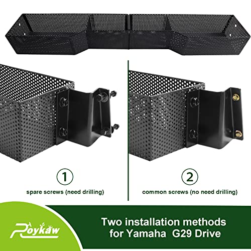 Roykaw Golf Cart Front Inner Basket Dash Storage/Tray Organizer Compatible with Yamaha G29/Drive/Drive 2 Models, Upgrade Larger Compartments & More Sturdy and Durable by Roykaw - Image 5