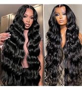 Lemoda 15A 13x6 Body Wave Lace Front Wigs Human Hair 210% Density HD Transparent Lace Wig Brazili...