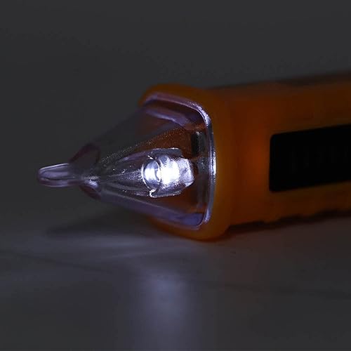 Miniatura 5 de Oumefar Lápiz de prueba, medidor eléctrico, detector de voltaje, probador de sensibilidad de alta precisión, electroscopio inteligente de alta