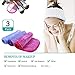 Nugilla Microfiber Face Cloths Remove Makeup - Reusable Makeup Removing Cloths for All Skin Types - Eco Facial Cleansing Washcloth, 3 Pack (7.8 x 14 in, Muti-Colors)