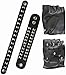 Widmann 7126 Set K ? Biker ? Gants, 2 Bracelets, Collier avec Rivets en Simili Cuir