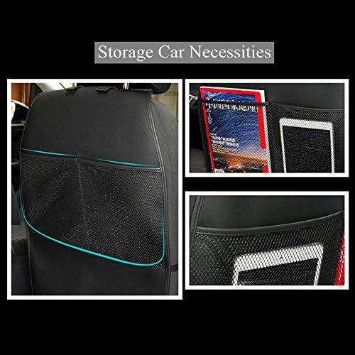 Miniatura 5 de HCMAX Paquete de 2 alfombrillas protectoras para respaldo de asiento de automóvil, impermeables, fáciles de limpiar, multifuncionales, bolsa de