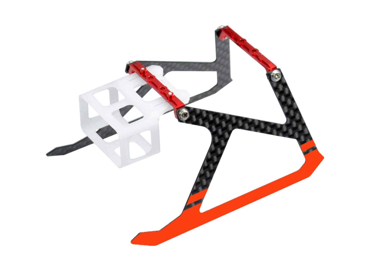 Microheli Aluminum/Carbon Fiber Landing Gear (RED) - Blade MCPX BL2