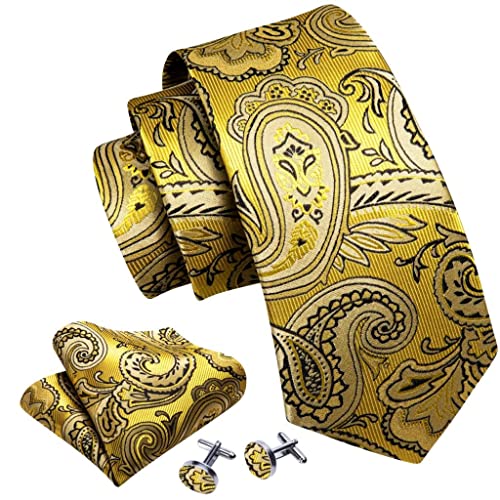 Set de corbata, pañuelo y gemelos para hombre miniatura 1
