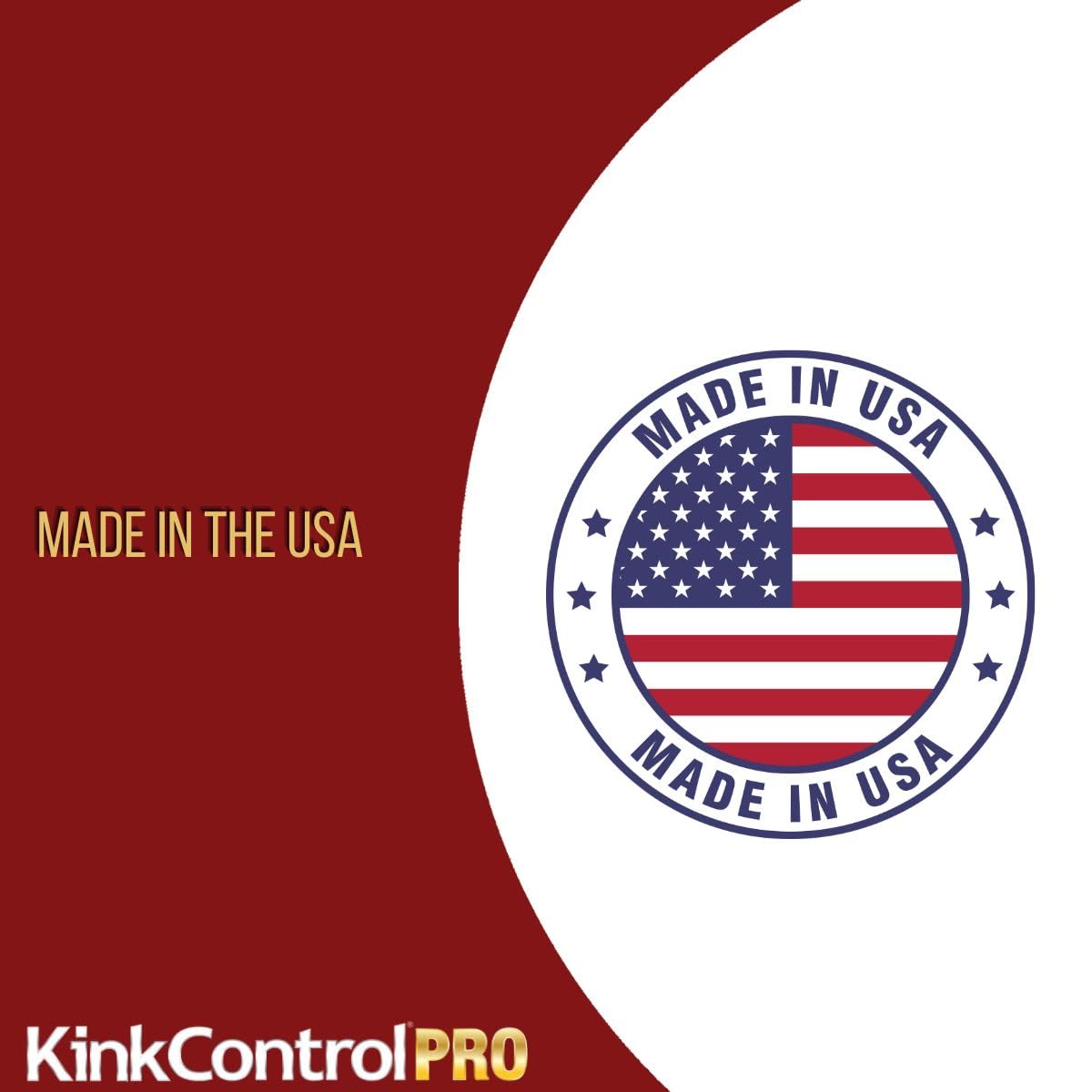 Kink Control Pro - Manguera de jardín con resistencia UV superior, mango ergonómico, alta resistencia a la rotura y tecnología de estructura de triple refuerzo para resistencia a las torceduras, 15 m