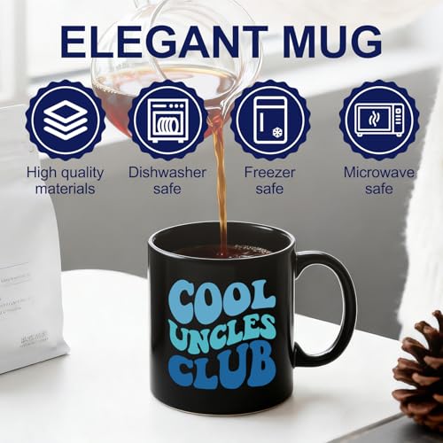 Taza de cerámica negra 11 oz para café miniatura 4