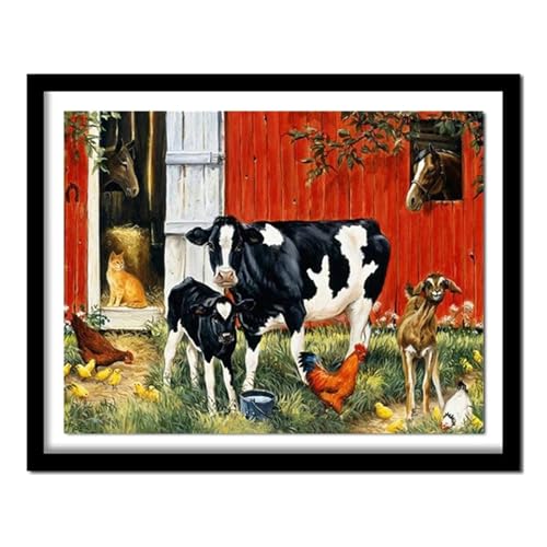 Kit de broderie diamant animaux 5D le cadeau DIY idéal pour adultes et enfants