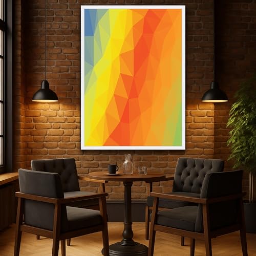 Décoration intérieure moderne en toile géométrique abstraite à offrir en cadeau