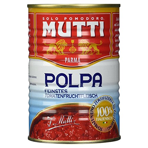 Mutti Polpa feinstes Tomatenfruchtfleisch, 100% Italienisch, 400 g (Packung mit 12)