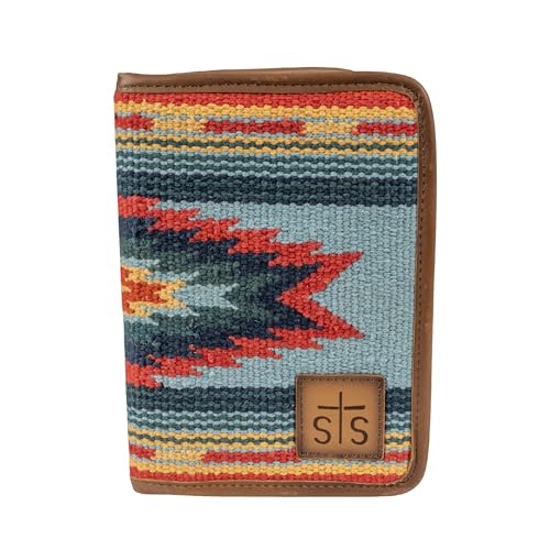 STS Ranchwear Women's Chaynee Valley Serape Magnetic Wallet Leather Bifold Closure Multiple Card Western Style, Multi