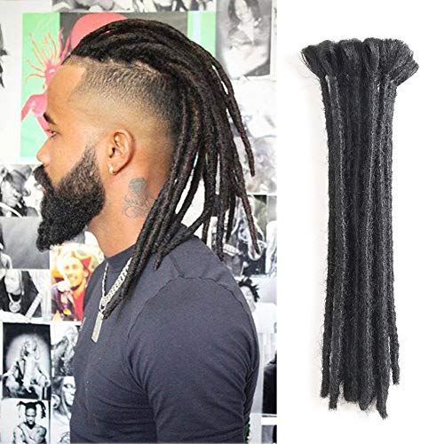 Extensiones de rastas para hombre hechas a mano, lote de 10 unidades de 30,5 cm de longitud, extensiones de pelo de estilo reggae, hiphop, cultura maya; trenzado sintético