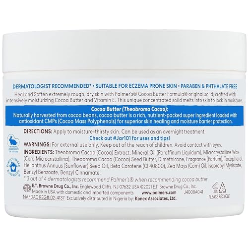 Palmer's Cocoa Butter Jar With Vitamin-E, 7.25 oz, 3 Piece