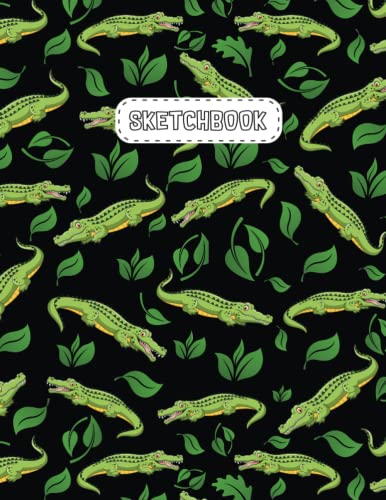 Crocodile Sketchbook: Crocodile Sketchbook for Drawing, Writing, Painting, Sketching, and