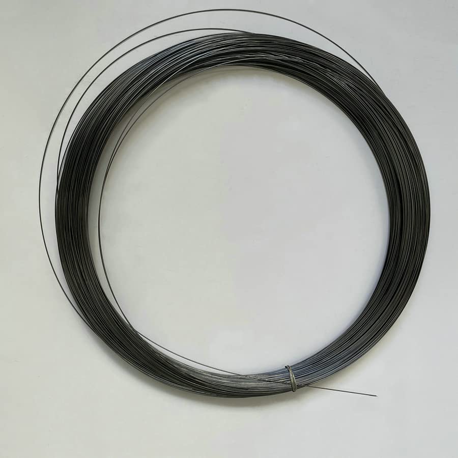 Fil d'acier à ressort super élastique en alliage de nitinol nickel-titane 0,1 à 1,8 mm Noir 1,7 mm x 1 m
