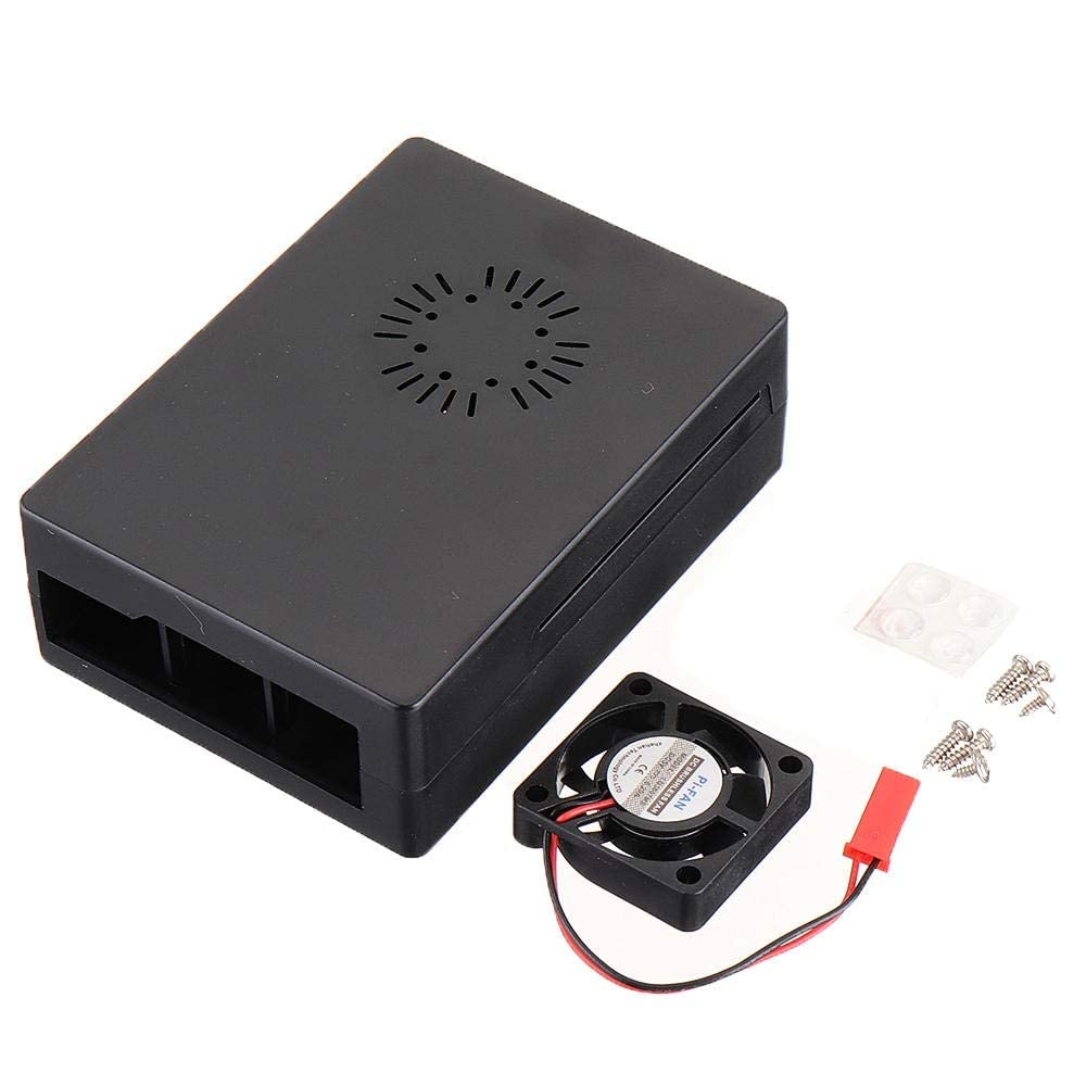REES52 Raspberry Pi Case, Abs Case/Shell/Enclosure With A Mini Cooling Fan For Raspberry Pi 3 Model B Case