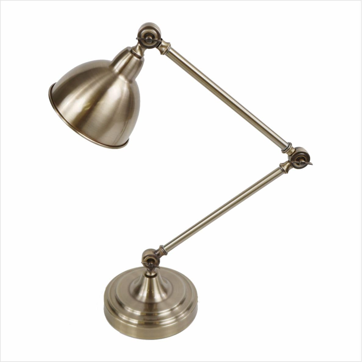 Lampe de bureau, de table, rétro, classique, vintage en bronze vieilli, E27