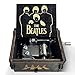 veratwo The Beatles Gifts-手回し彫刻ヴィンテージ木製オルゴール、ビートルズファンのお気に入りコレクション友人や家族への誕生日/クリスマス/バレンタインデーギフト