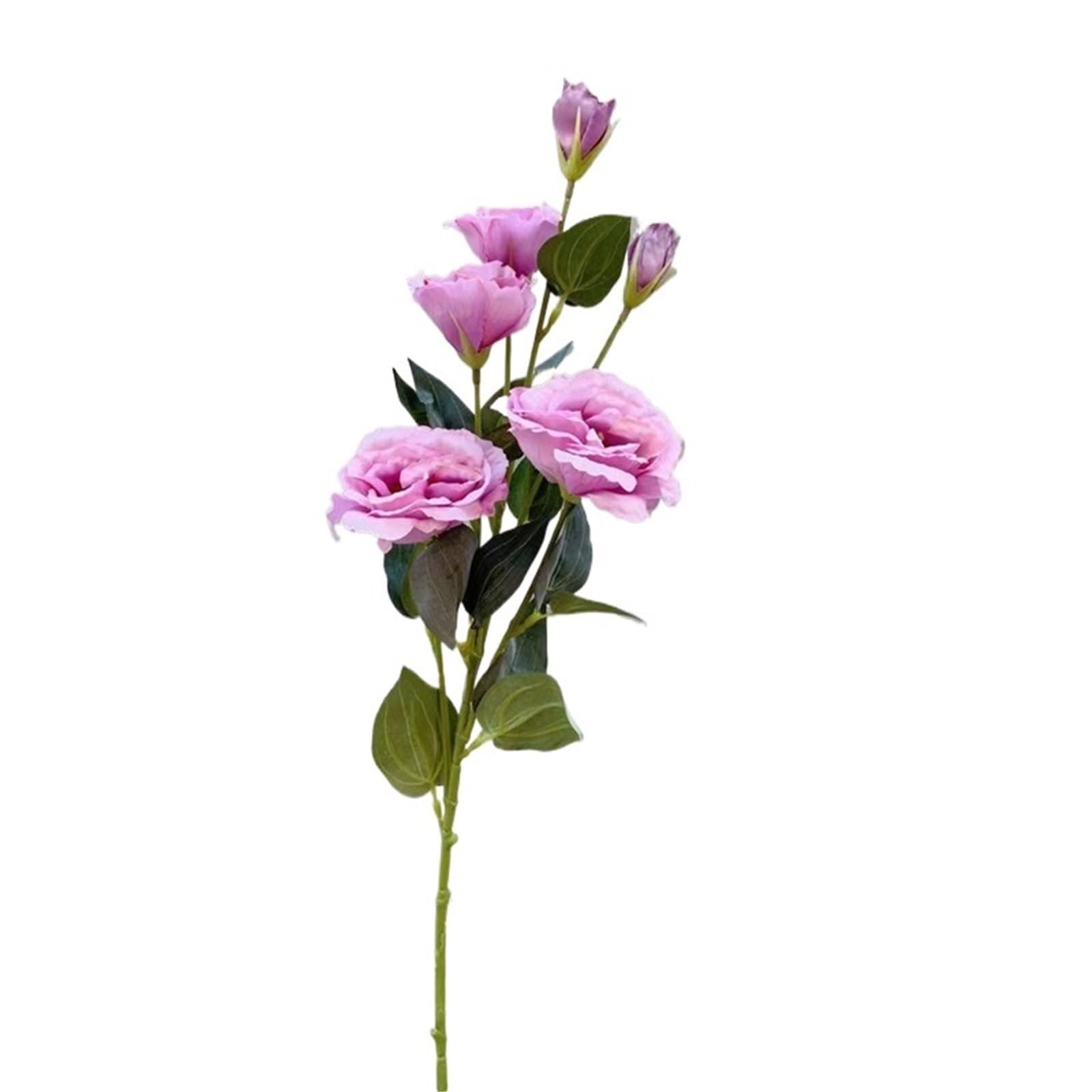 FonHNDG Artificial Flower Branches Bouquet Artificial Flower Silk Lisianthus Home Party Wedding Table Decoration Fake Rose Arrangement(Color4)