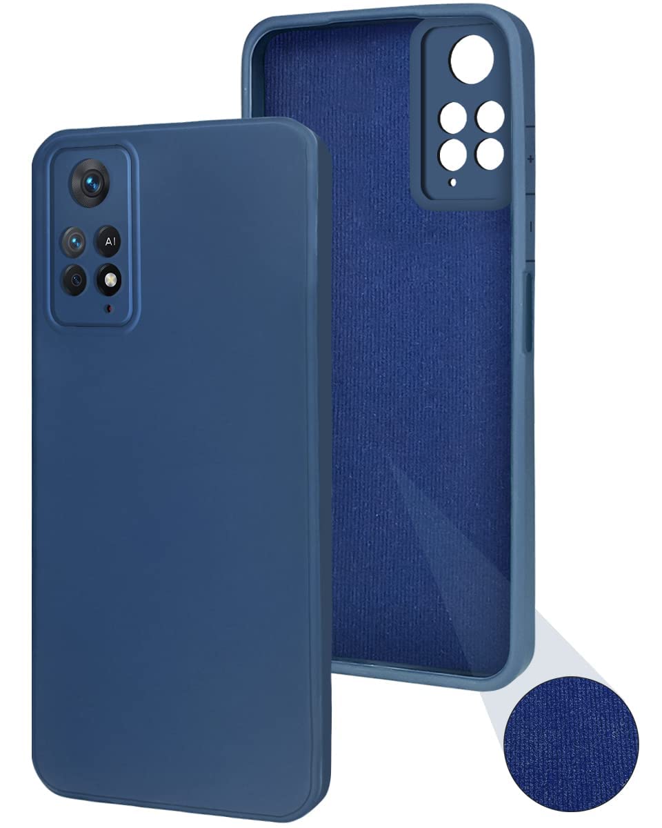 Jkobi Basic Case for Xiaomi Redmi Note 11 Pro |11 Pro 5G |11 Pro Plus 5G (Matte Finish Silicone with Inside Fiber Cloth |Blue) INR₹15000INR₹150.0