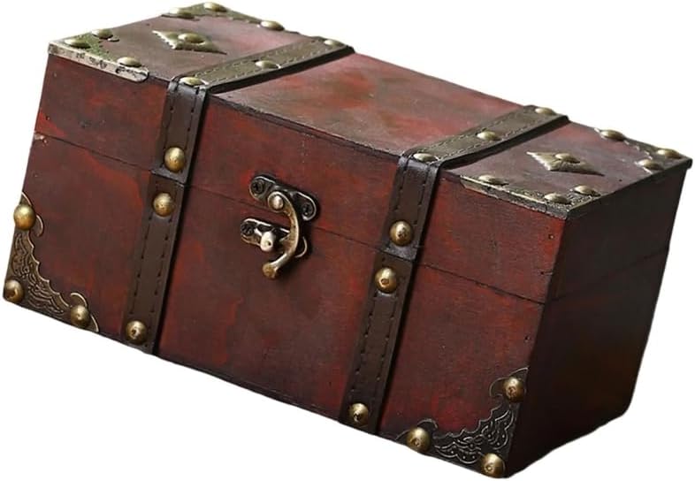 Wooden Storage Box for Bedroom Or Living Room Use Wood Collectibles Chest Coin Jewelry and Keepsakes Holder
