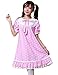 ezShe Womens Lace Short Puff Sleeves Baby-doll Dress with Star Painting