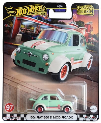 Hot Wheels 60s Fiat 500 D Modificado Verde miniatura 1