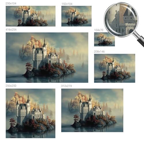 Vinilos decorativos de castillo de cuento con ilustraciones para el hogar 6