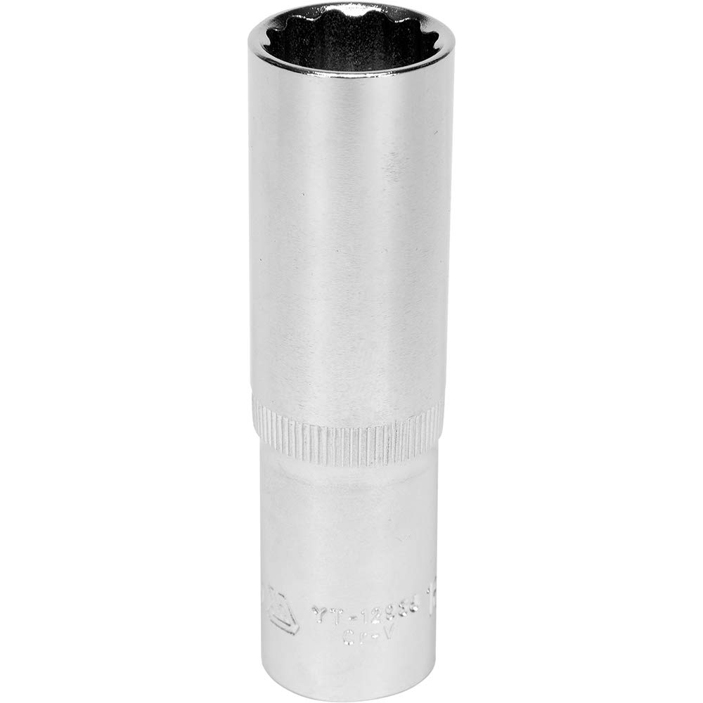 Yato CRV Chromium Satin Plated Steel Bi-Hexagonal Deep Socket Wrench Set Tool Box for Home, Mechanical and Industrial Tools (17 mm and Length 76 mm for 1/2 Inches Socket) (B073VC2LY8) Amazon Price History, Amazon Price Tracker