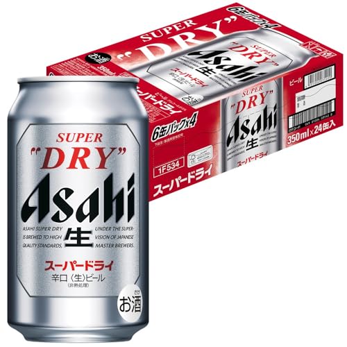タイムセール商品5 - スーパードライ アサヒ ビール 350ml×24本[6缶×4] 辛口<生>