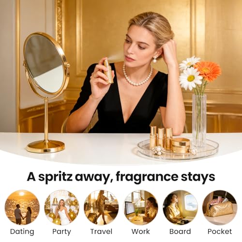 Travel Perfume Bottle Refillable 3PCS, Leak-Proof TSA Perfume Travel Bottle, Luxury Refillable Perfume Atomizer Portable Perfume Sprayer for Women & Men - Image 7