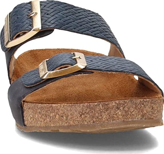 HAFLINGER Unisex Summer Genuine Leather Non-Slip Andrea Mule Sandals 819013, Newport, 9 Women/7 Men3