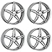Produktbild 4x Carmani Felgen Alufelgen 15 Oskar 6,5x16 ET33 5x112 kristall silber kompatibel mit VW Beetle Caddy Eos Golf Plus Golf V Variant Jetta Golf V Golf VI
