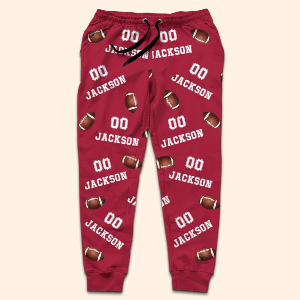 DOPTIKA Custom Unisex Sweatpants, Personalized Christmas Birthday Gifts for Sports Fans, Sports Lovers, Joggers for Men4