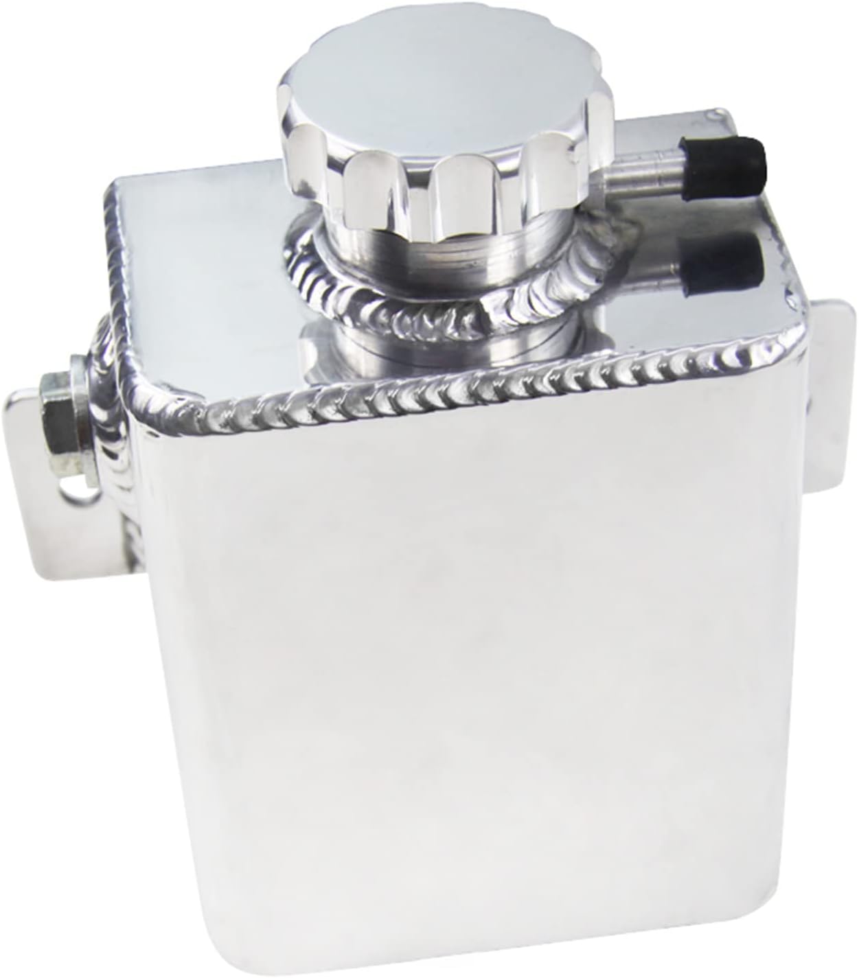 1000ML Aluminum Radiator Coolant Expansion Overflow bottle Tank Catch Can Billet Cap