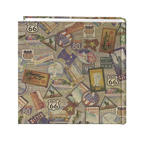Pioneer Photo Albums DA-200MAP/TS Fotoalbum mit 200 Taschen und bedrucktem Reisemotiv – Bild 3