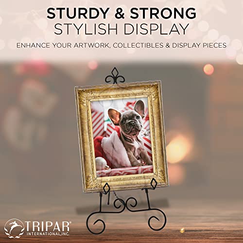 Tripar 24 Inch Keller Metal Floor Easel Display Stand For Decoration, Paintings, Pictures, Photography, & Artwork #TOP4
