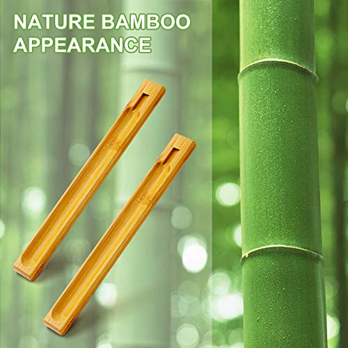 3 Pieces Bamboo Wood Incense Holder For Sticks With Adjustable Angle, Incense Burner With Ash Catcher, 9.8 Inches #TOP3