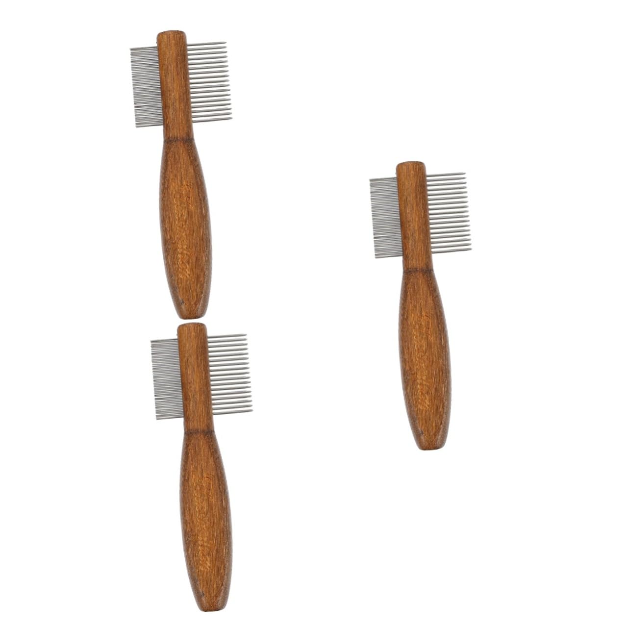 YARNOW 3 Piezas peine de belleza peine de concha de herramienta de limpieza gato cepillos de limpieza cepillos a herramienta de aseo para mascotas de doble limpio