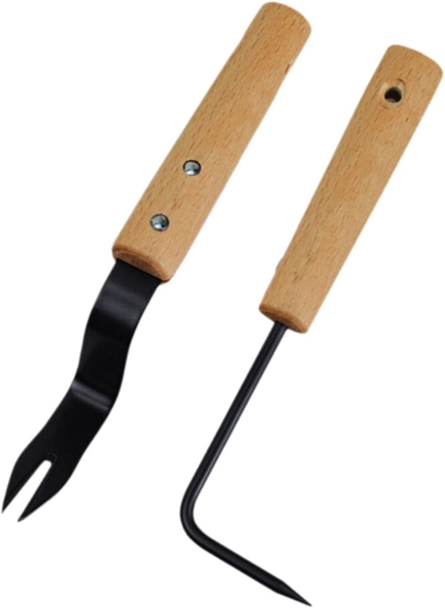 Compact Carbon Steel Garden Tool Set Hand Tools with Wood Handles Practical Gardening Supplies Set for Indoor Outdoor Plants Practical